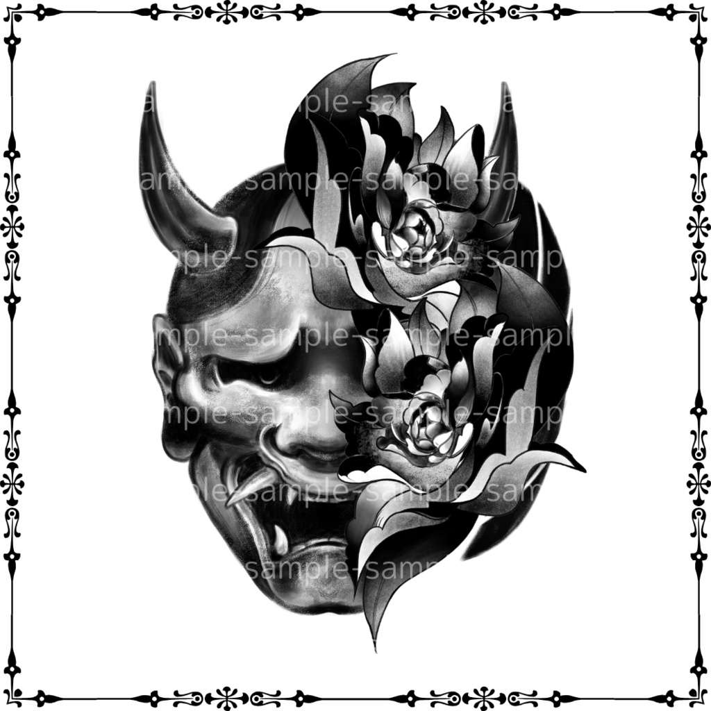 般若と牡丹_decal
