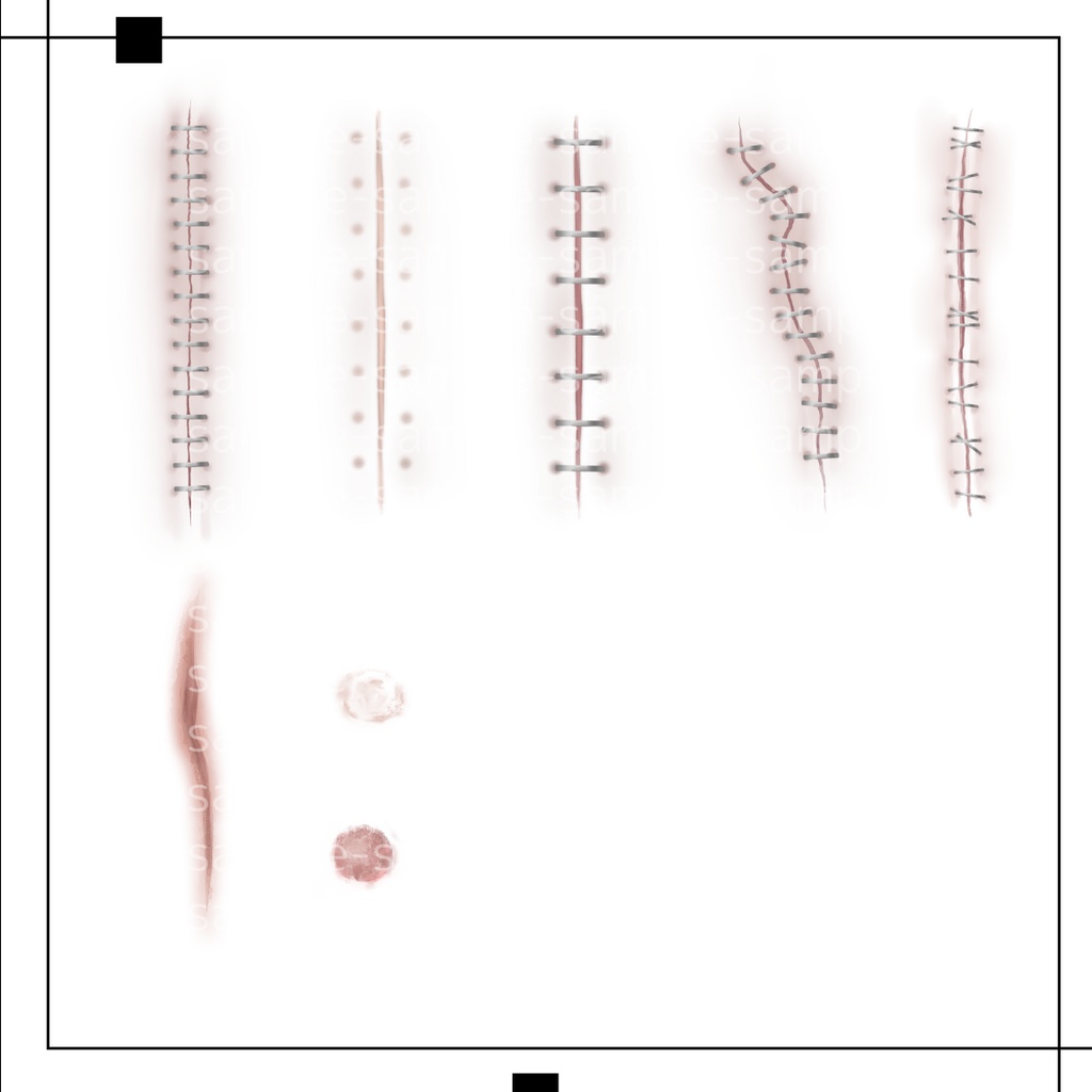 縫傷+α_decal 8種