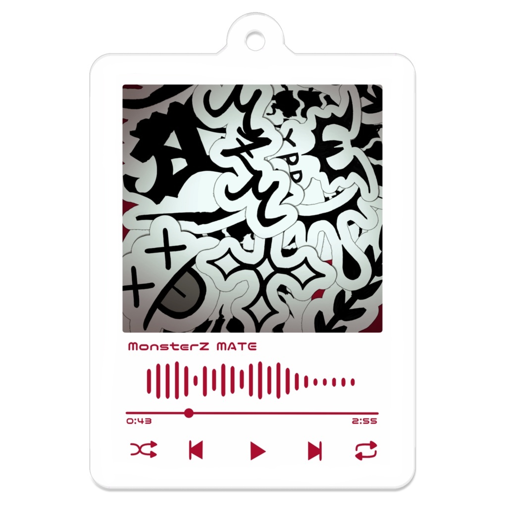 【イベント期間限定】音楽プレーヤー風アクリルキーホルダー