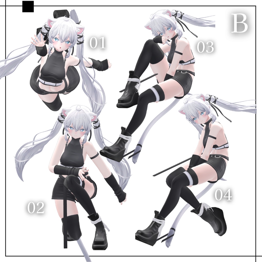 【FREEあり】写真撮影向けポーズ集 45種