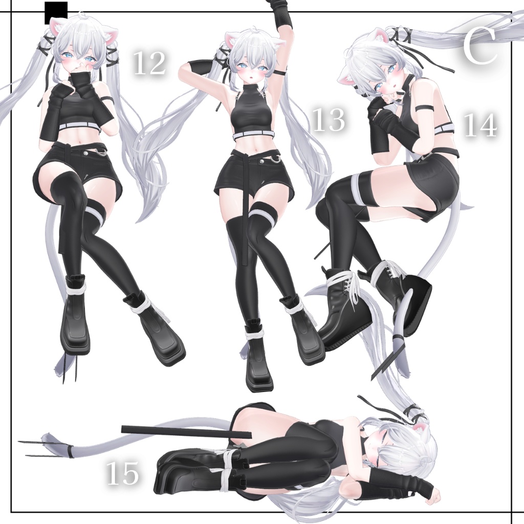 【FREEあり】写真撮影向けポーズ集 45種