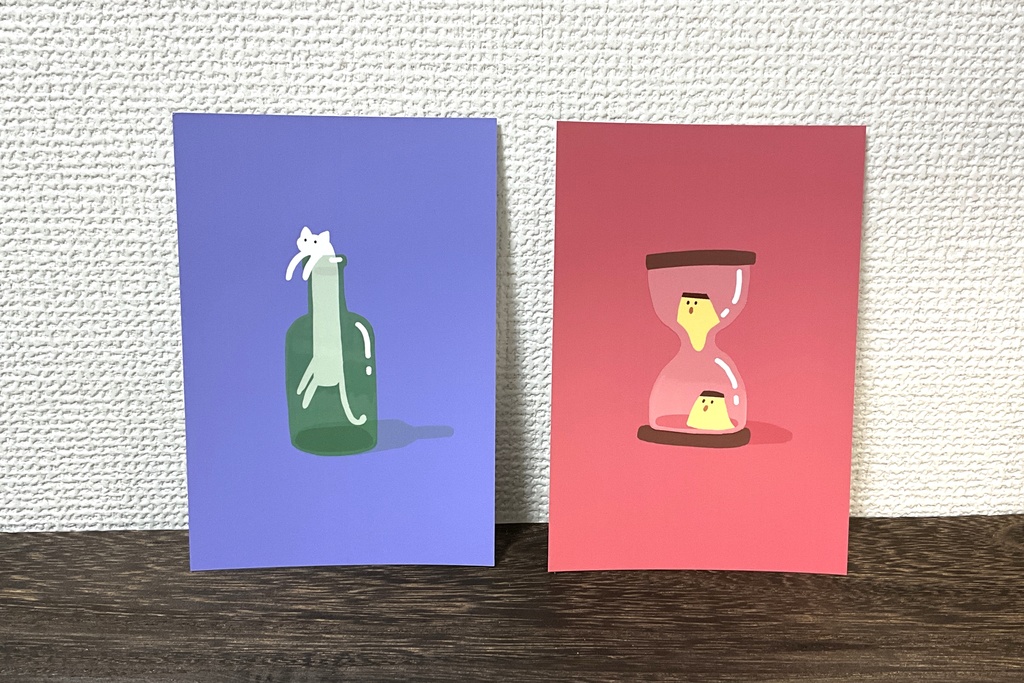 ニス盛りポストカード（2種）