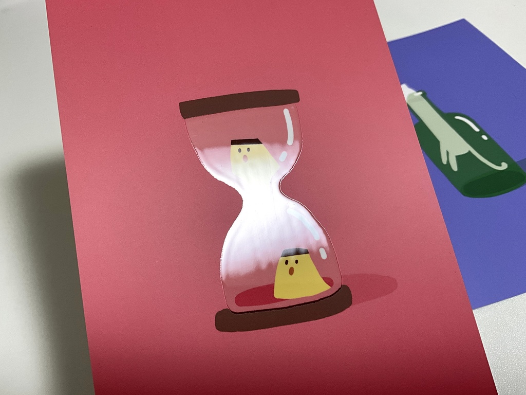 ニス盛りポストカード(2種)