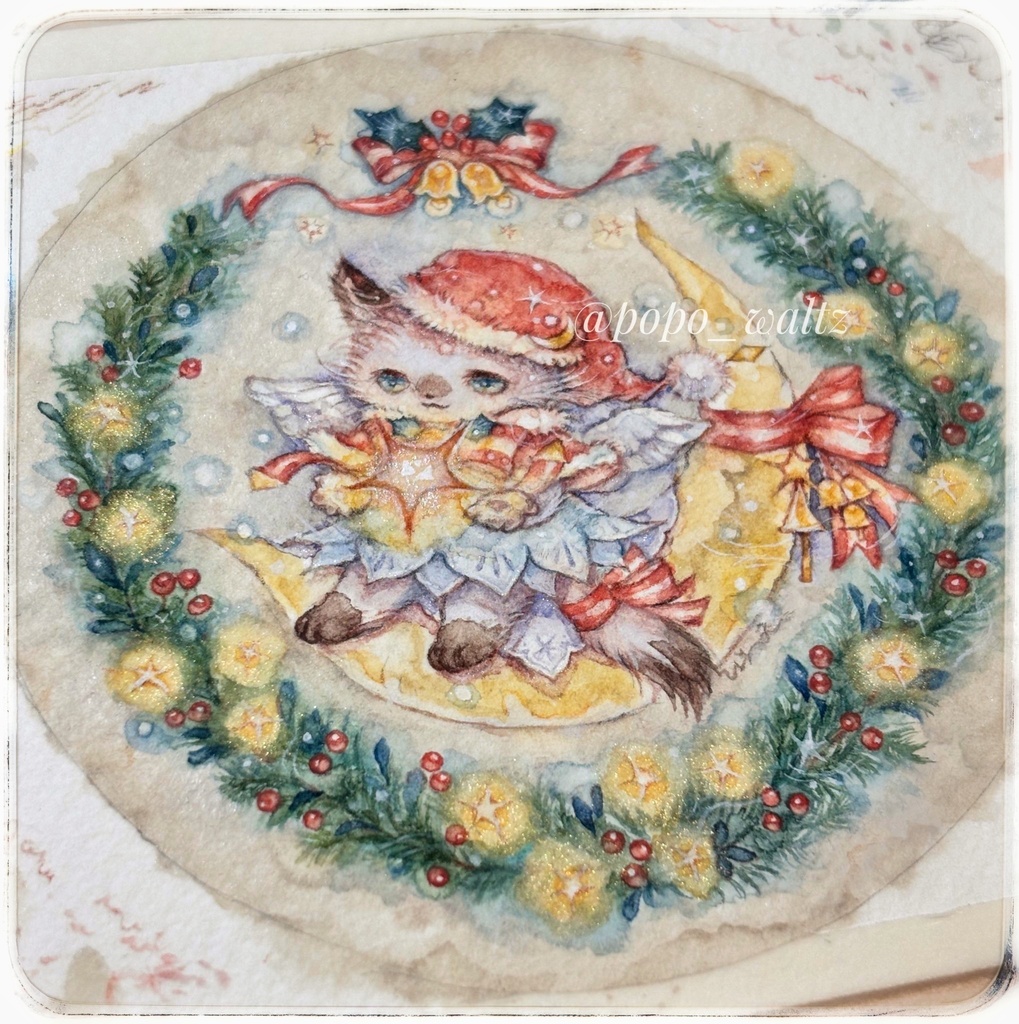 🎄原画+ポスカセット【ノエルとちいさなお星さま】