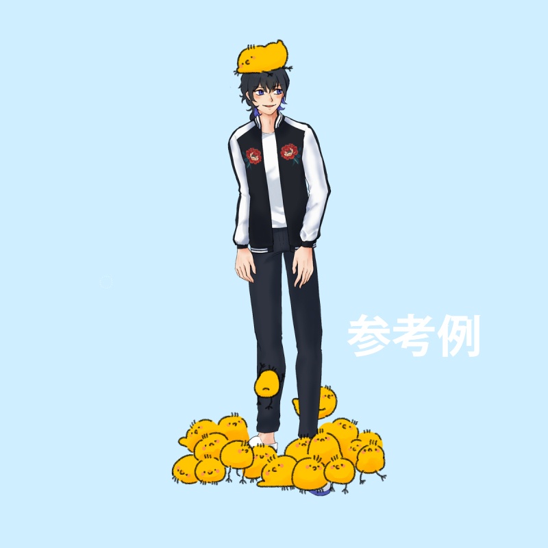 【無料/立ち絵装飾用素材】足元にぴよ