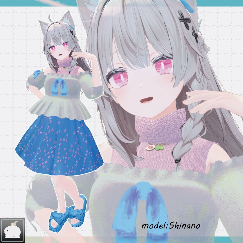 【3アバター対応】Nympheas【VRChat向け衣装】