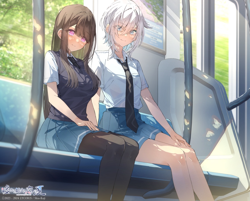 『嘘から始まる恋の夏』F3キャンバスアート『ふたりの逃避行』
