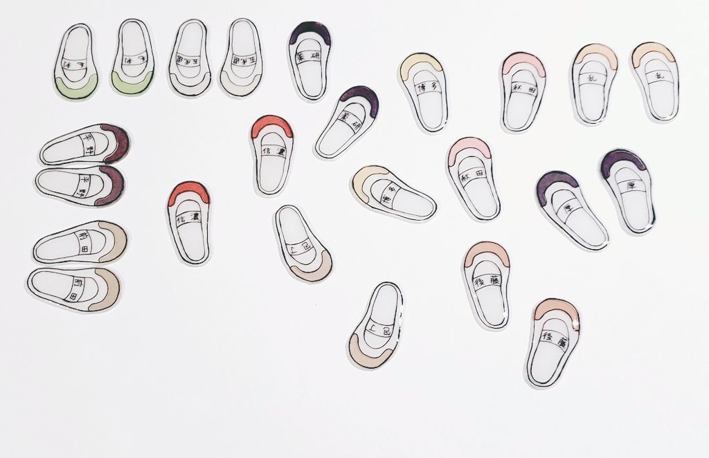 【刀剣乱舞】粟田口短刀イメージ上履きピンバッジ