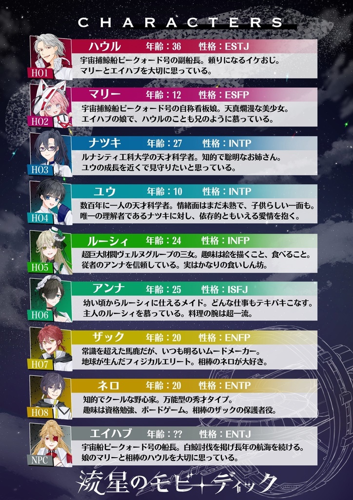 流星のモビーディック【マーダーミステリー】