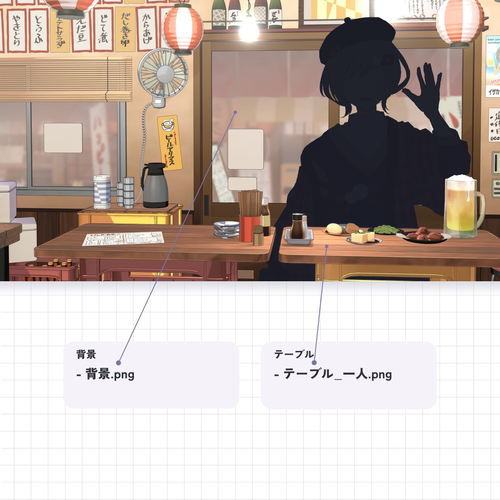 【無料/有料】大衆飲み屋 / 居酒屋 背景素材