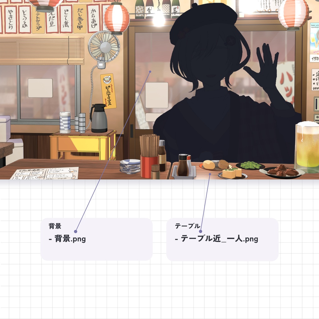 【無料/有料】大衆飲み屋 / 居酒屋 背景素材