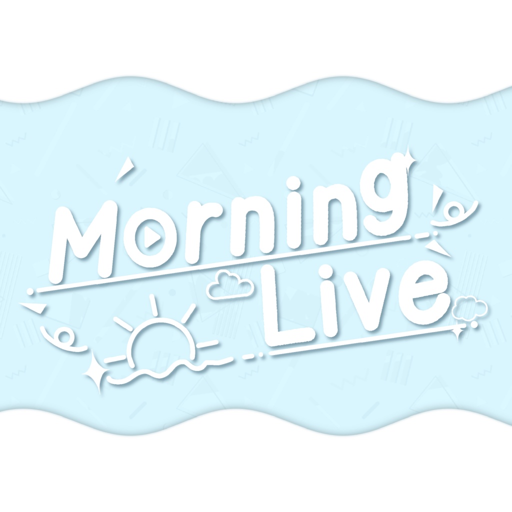 【無料】全4種!英語の朝活用ロゴ<Vtuber・配信者さん向け>