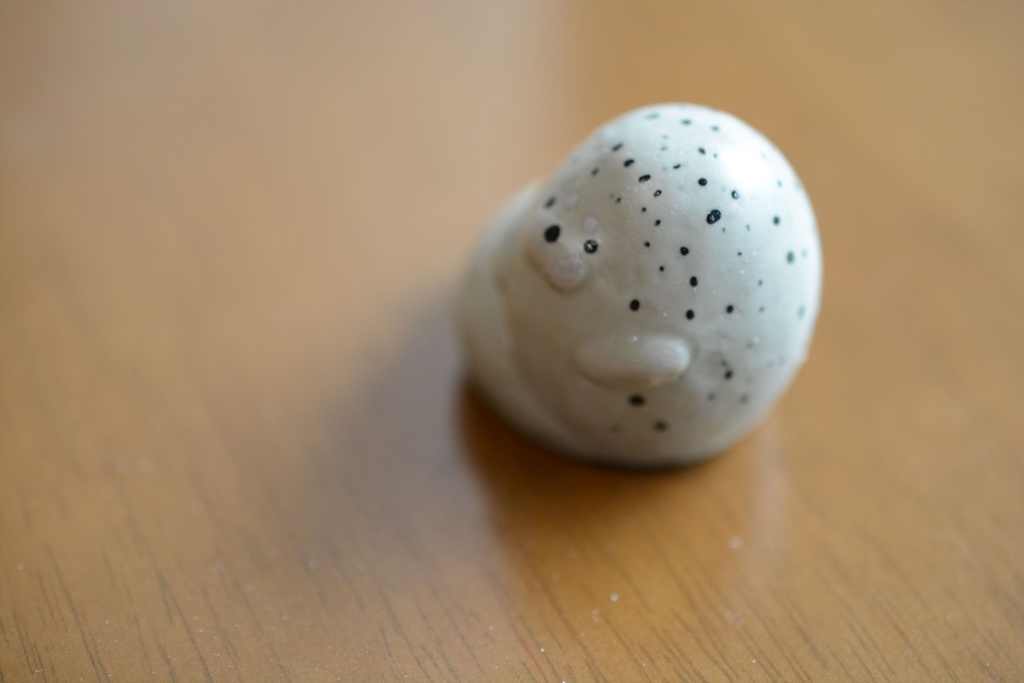 Harpseal 横座り型あざらしメモスタンド ゴマフアザラシ