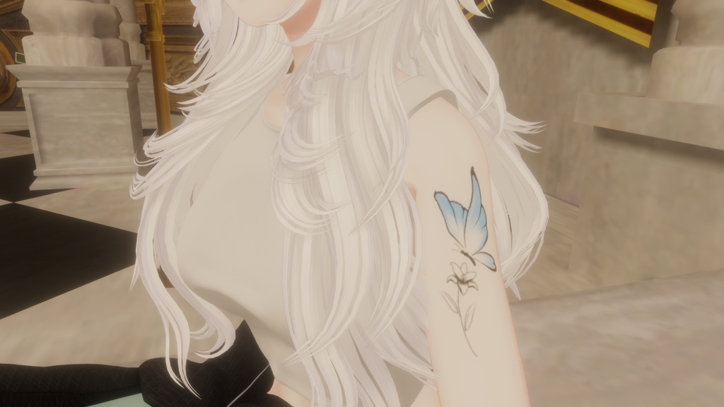 [tattoo]flowers and butterfly