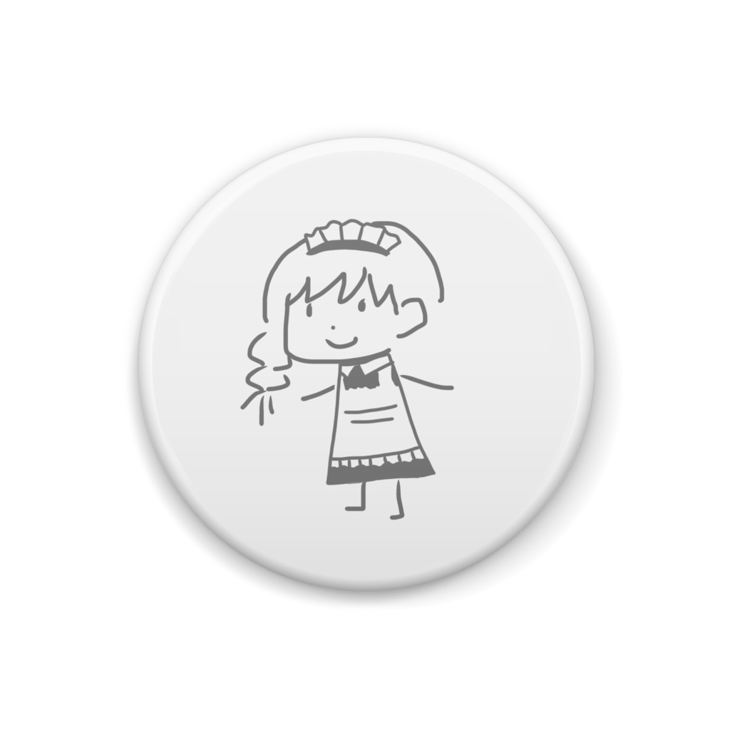 メイドへたきゃわ缶バッジ(1st ANNIVERSARY)
