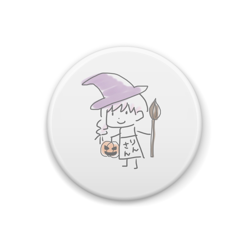 ハロウィンへたきゃわ缶バッジ(1st ANNIVERSARY)