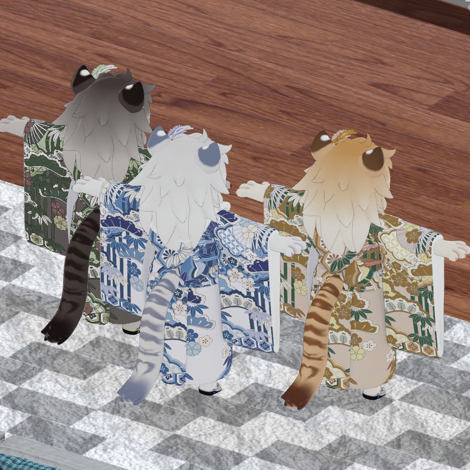 虎山ちゃん用 衣装9種