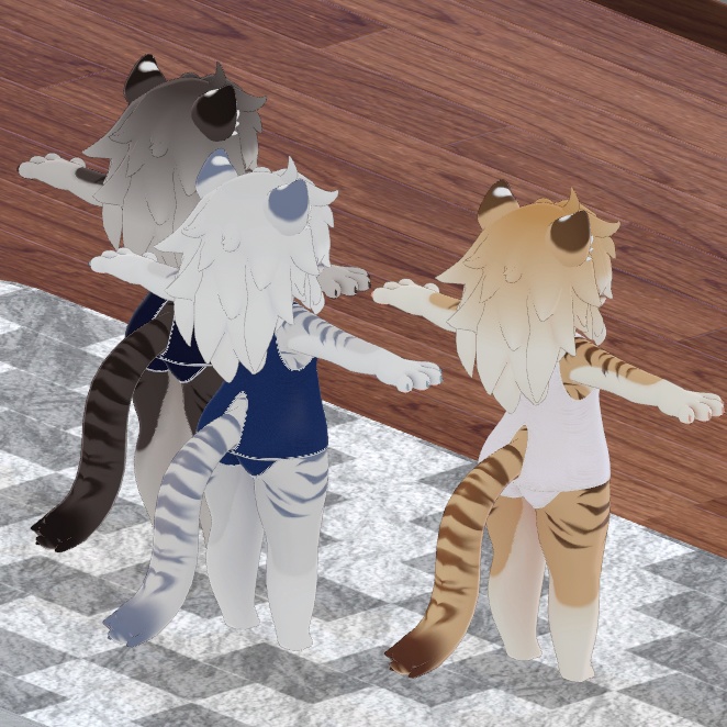 虎山ちゃん用 衣装9種