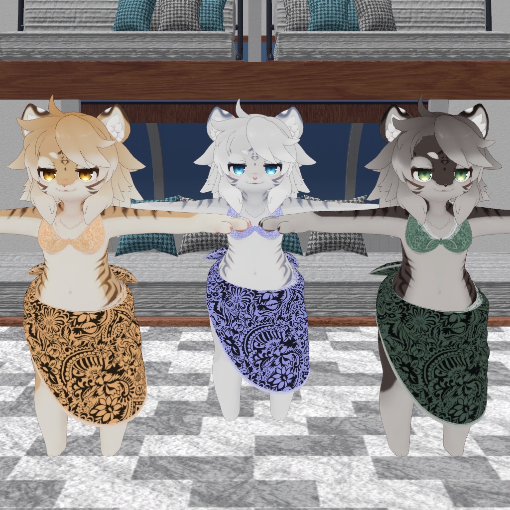 虎山ちゃん用 衣装9種