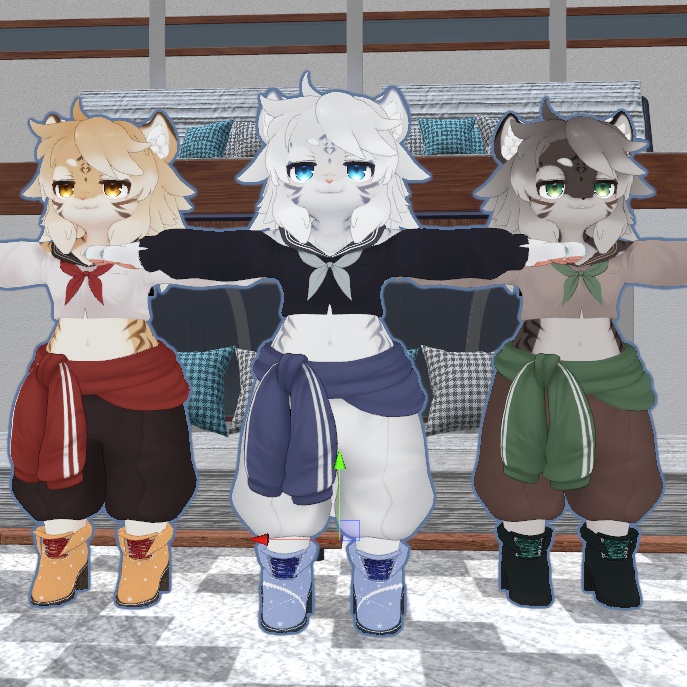 虎山ちゃん用 衣装9種