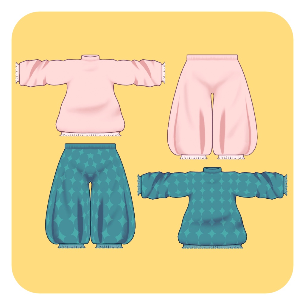 【まめひなた専用衣装】ドロワーズ