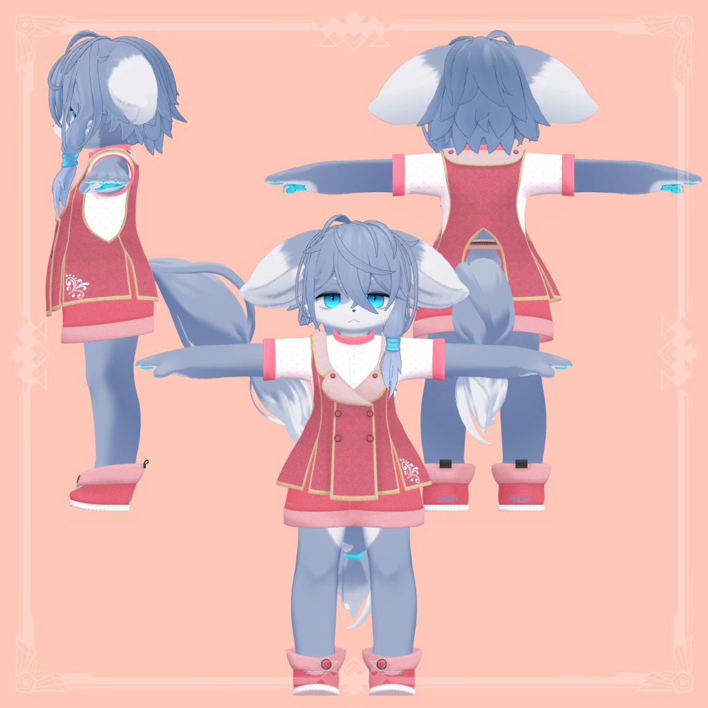 DressNo.5【灰島、くぅ、まめひなた対応衣装】