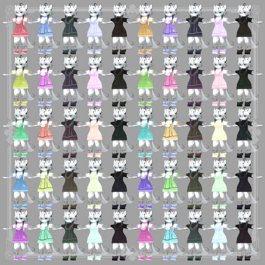 DressNo.5【灰島、くぅ、まめひなた対応衣装】