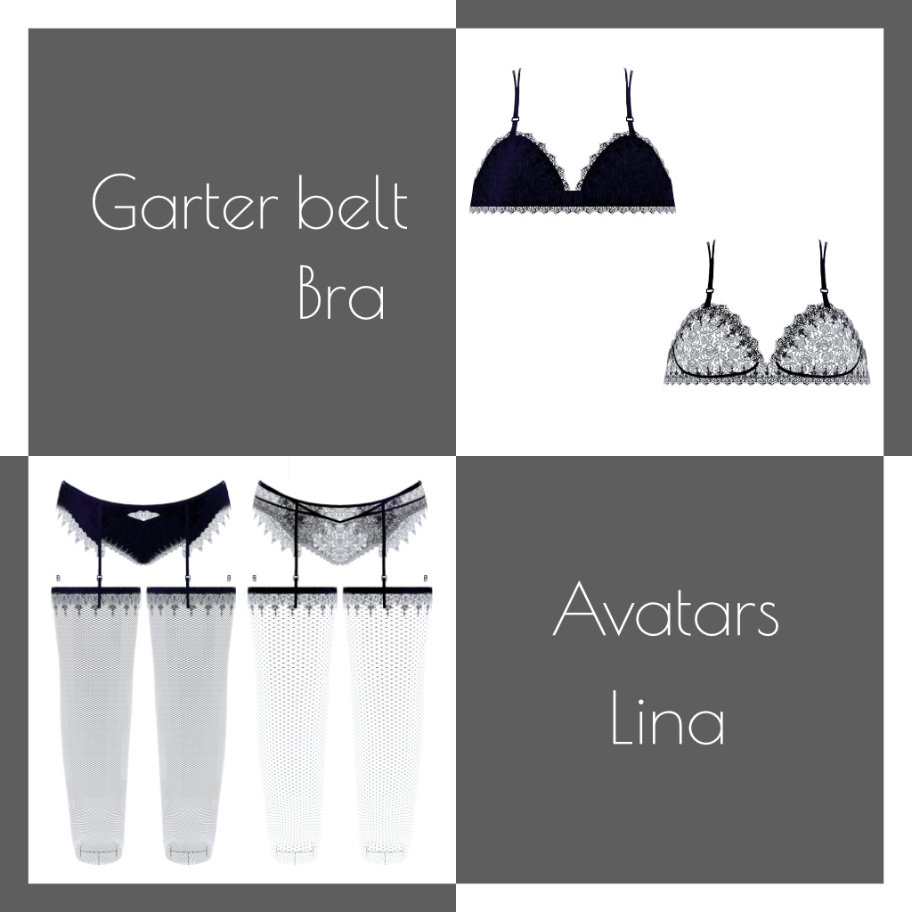 Garter belt ,Bra【Lina対応】ガーターベルト ブラ