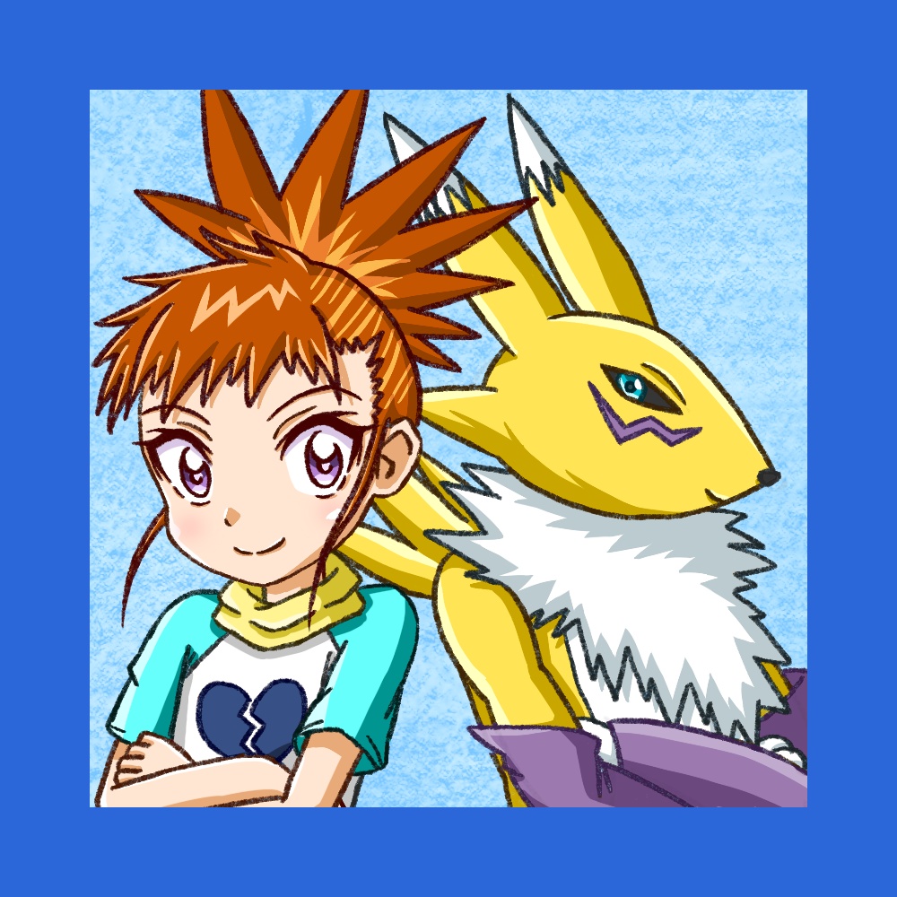 三原色アクリルキーホルダー（ルキ×レナモン）