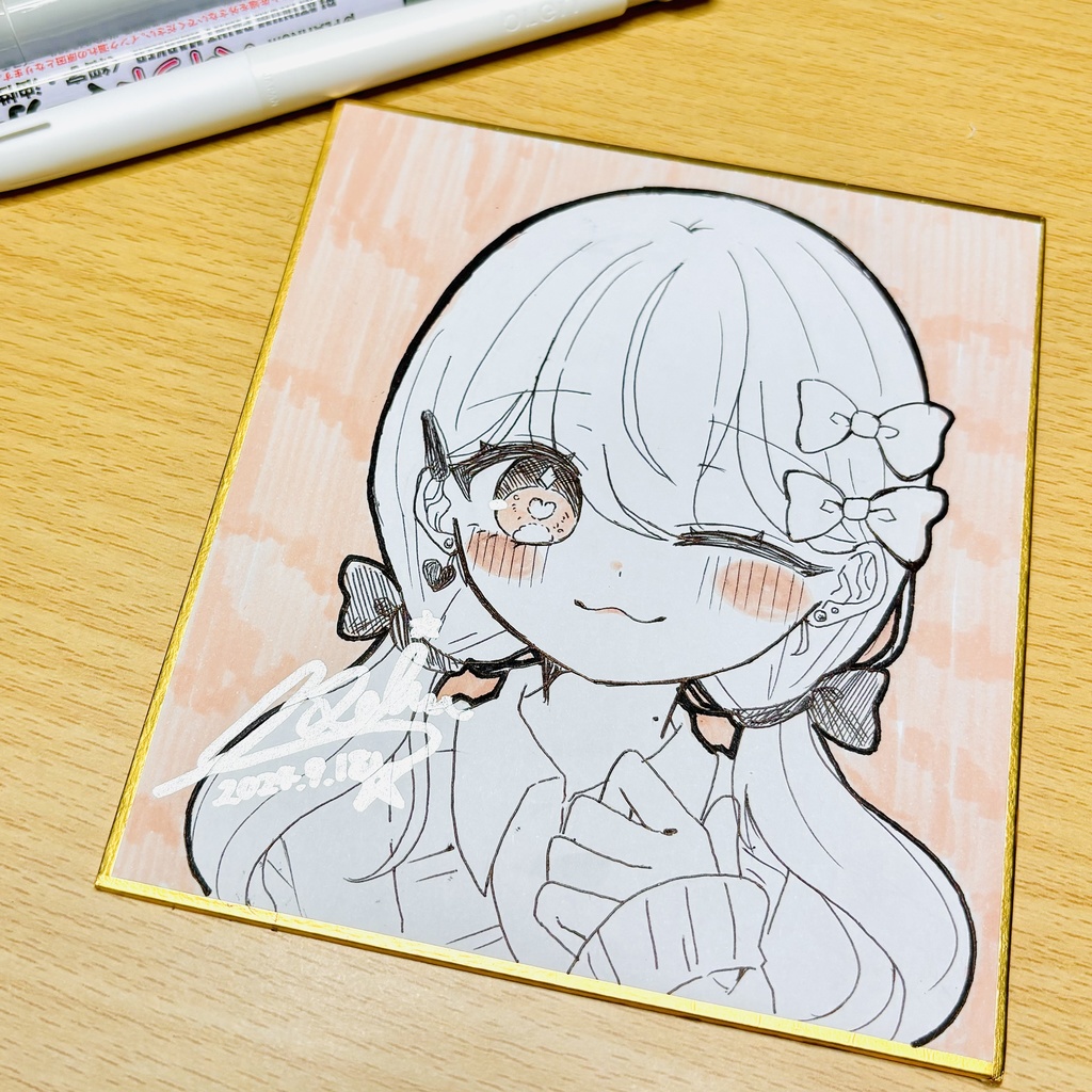 -` ̗直筆色紙No.01  ̖ ´-