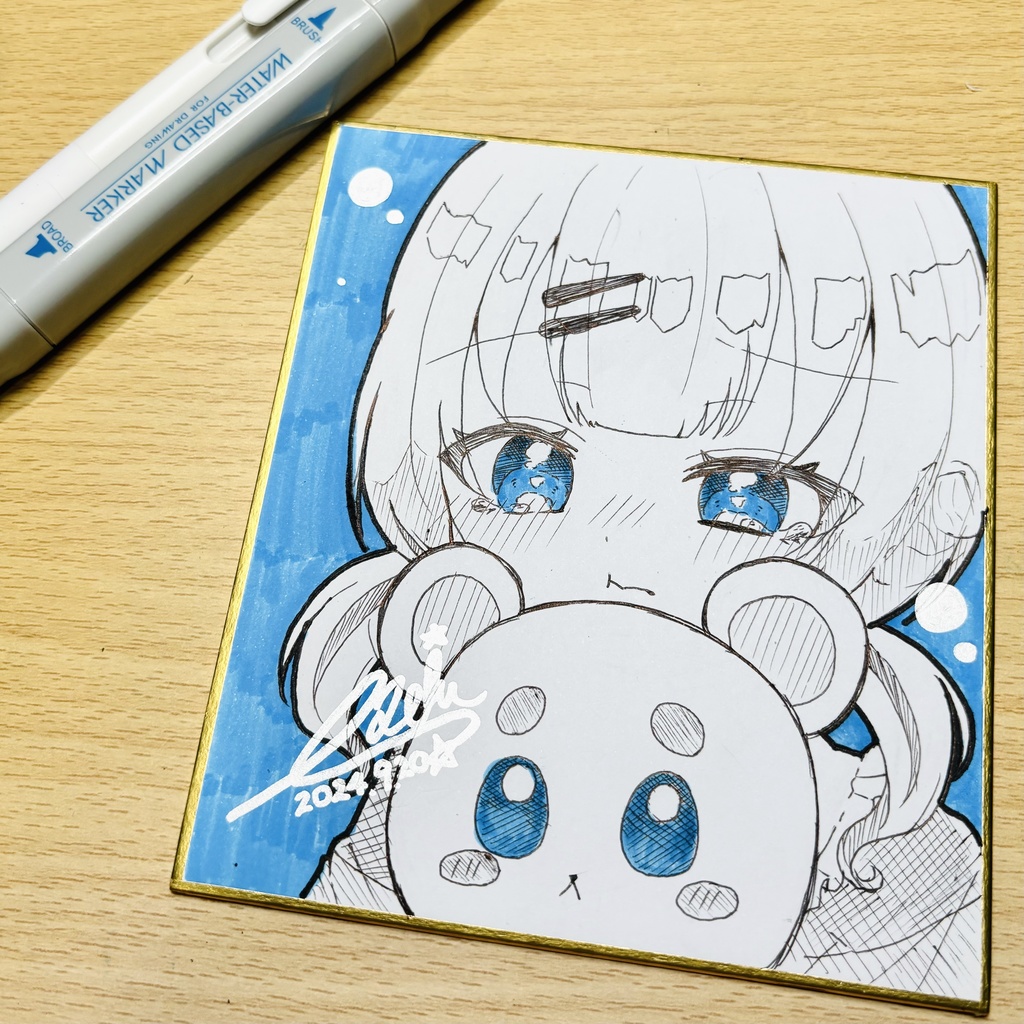 -` ̗直筆色紙No.02 ̖ ´-