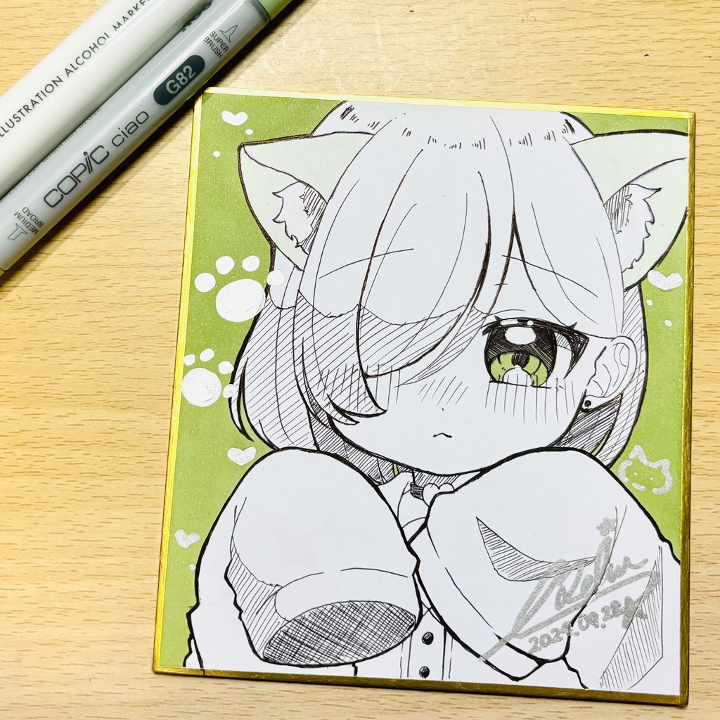 -` ̗直筆色紙No.04 ̖ ´-