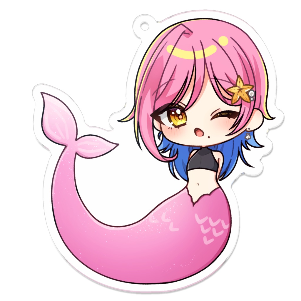 【創作】姫宮嶺人魚アクリルキーホルダー