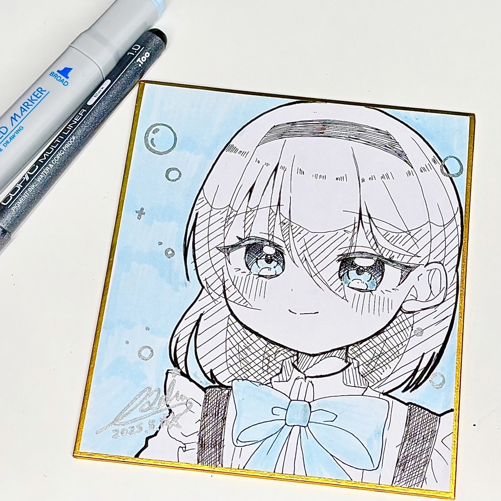 -` ̗直筆色紙No.08 ̖ ´-