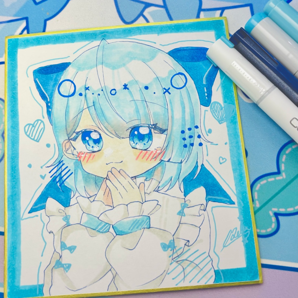 -` ̗直筆色紙No.10 ̖ ´-