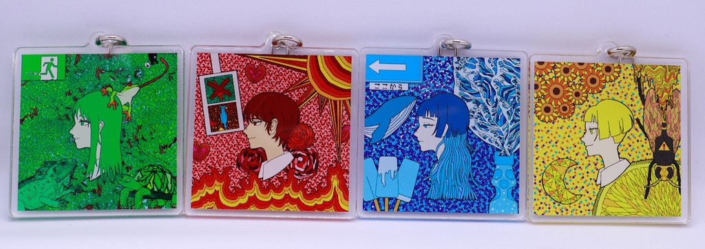 アクリルキーホルダー 4種類