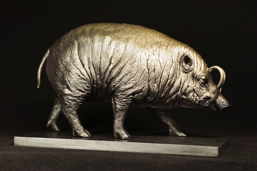 塗装済み完成品 バビルサの貯金箱 金塗装版