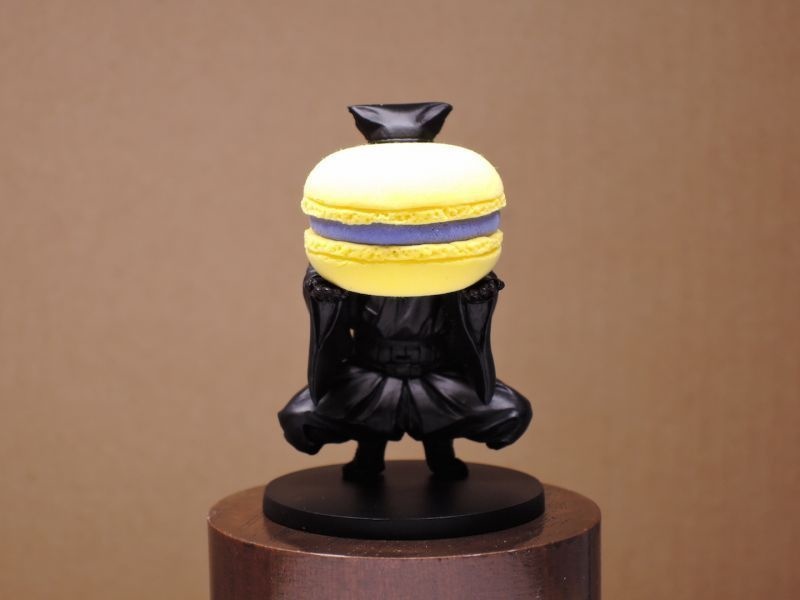 鏡餅キット付属 マカロン黒子 黒レジンVer. ガレージキット(水色X黄色セット)