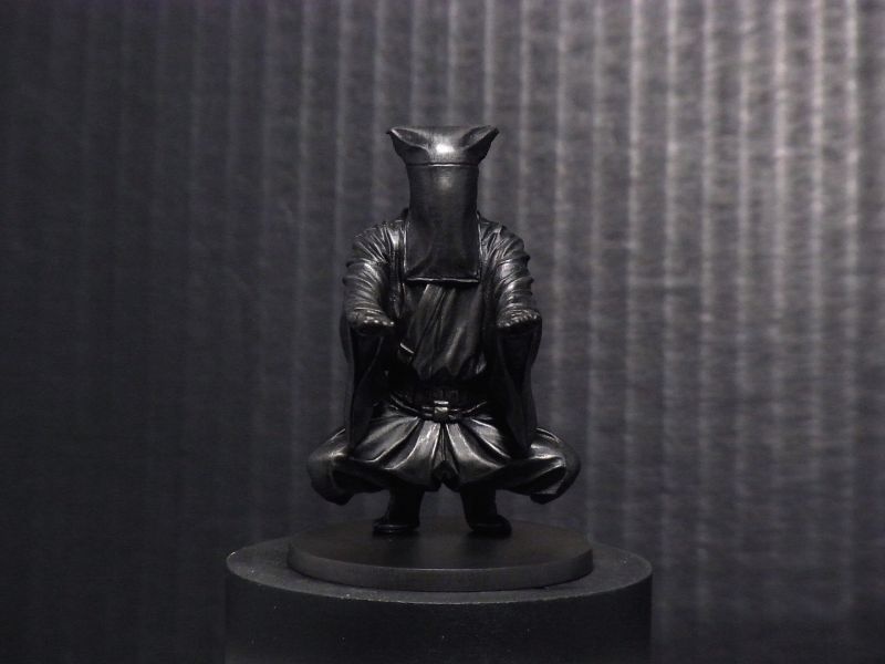 鏡餅キット付属 マカロン黒子 黒レジンVer. ガレージキット(水色X黄色セット)