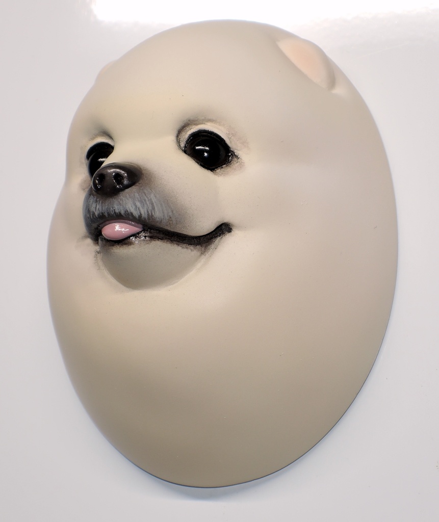 ポメラニアン レジンマグネット 未塗装ガレージキット