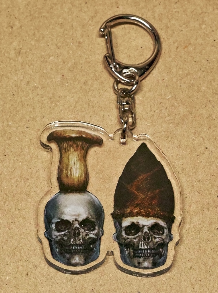 きのこたけのこドクロミニ アクリルキーホルダー