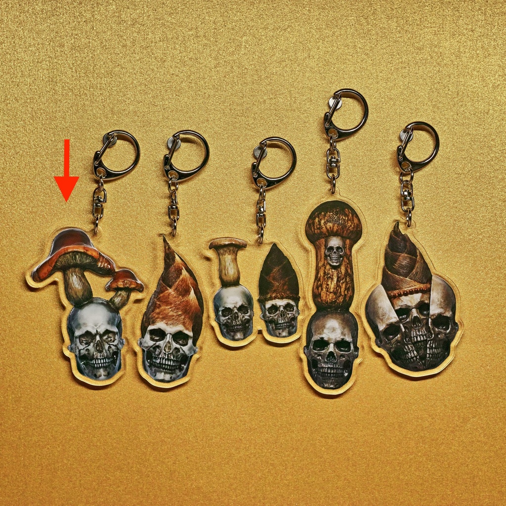 きのこドクロ アクリルキーホルダー