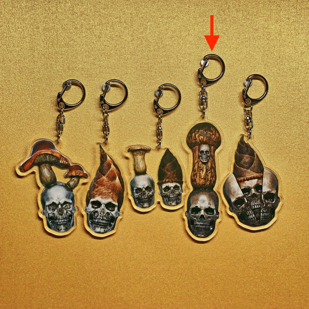 きのこドクロ松茸 アクリルキーホルダー