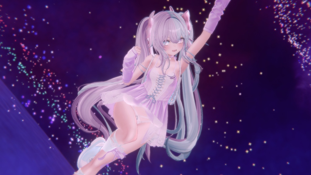 【VRC Hair】Cat Twintail By Anka(Textures ONLY)