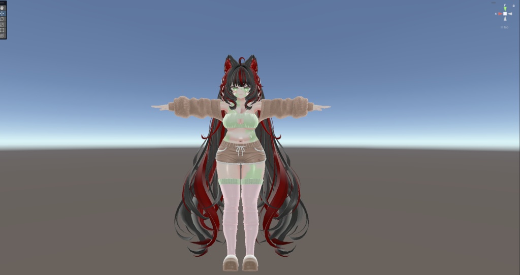 Texture Add On For 【13アバター対応 VRC Hair】 ふわりんツインテール