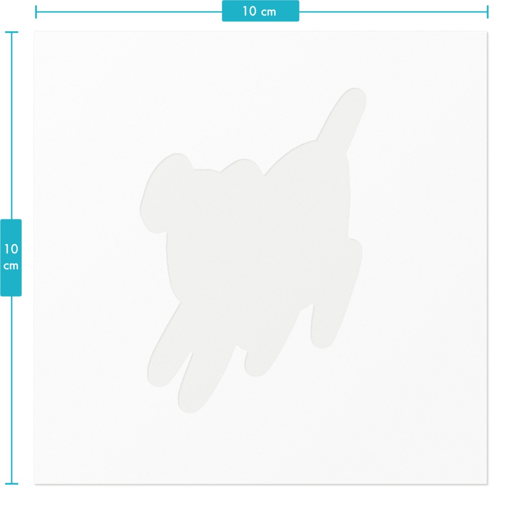 ボルゾイっぽい犬ステッカー