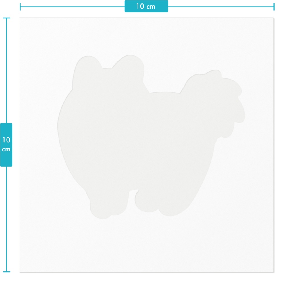 日本スピッツっぽい犬ステッカー