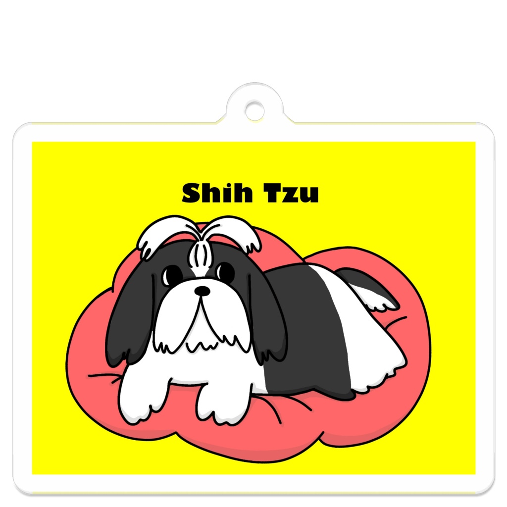 2カラー シーズー(ロングコート) アクリルキーホルダー