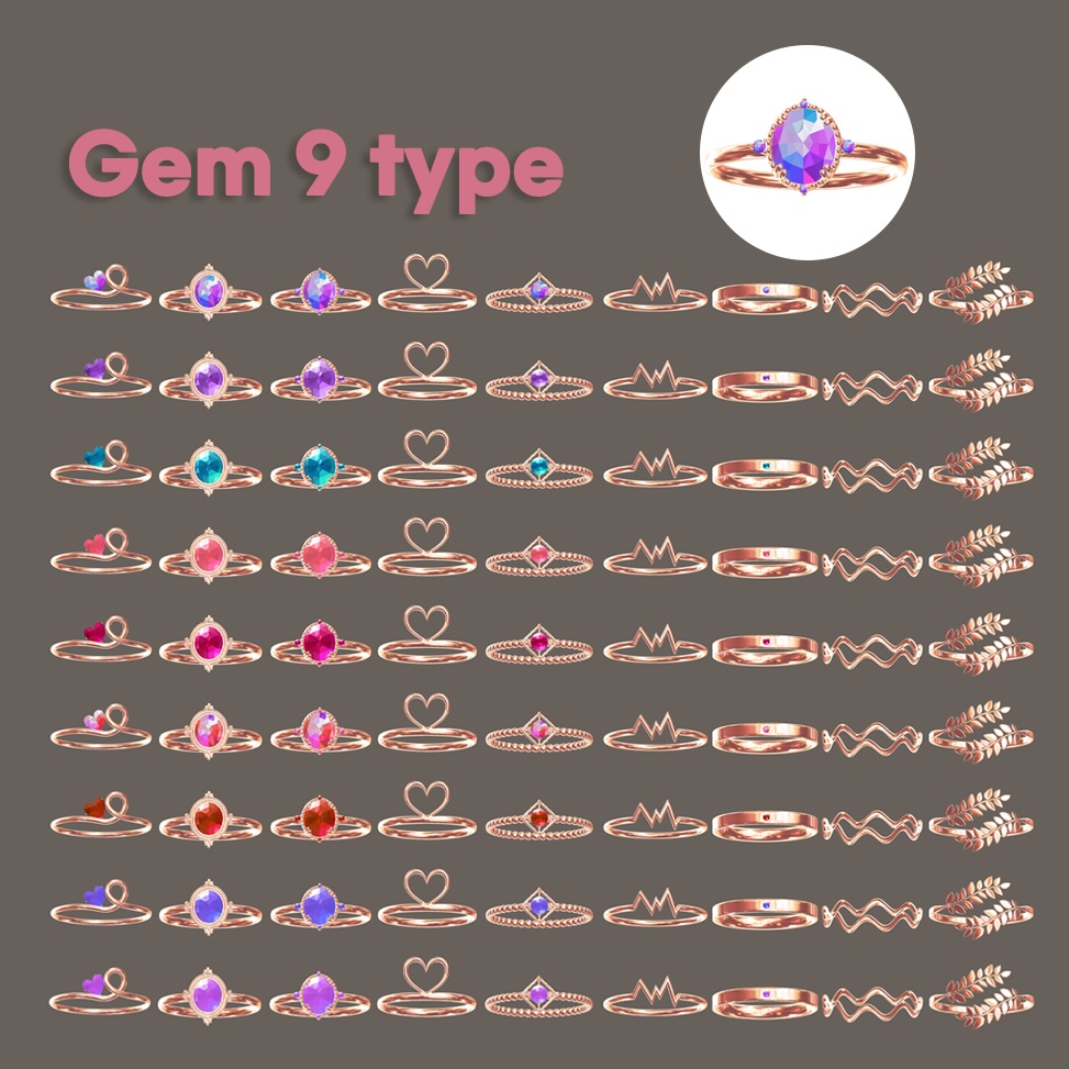 Rings 9 Set / リング9セット