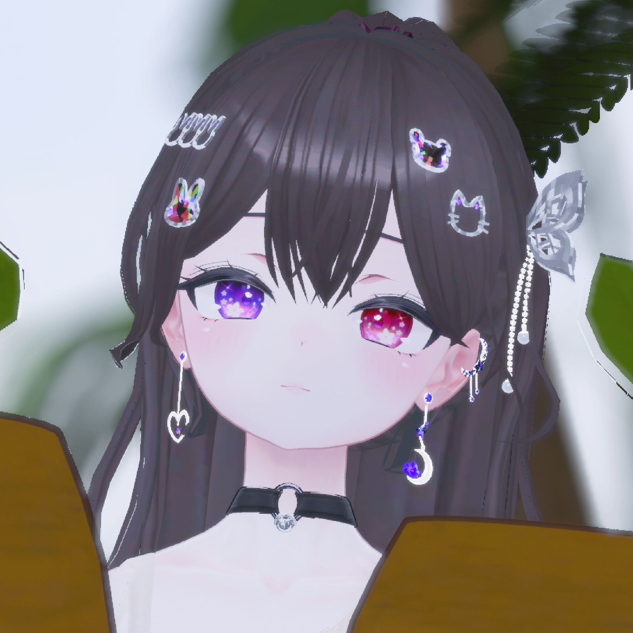 [VRChat想定] Moon&Star Earrings /イヤリング / 귀걸이 [Phys Bone対応] - Muhly Shop ...